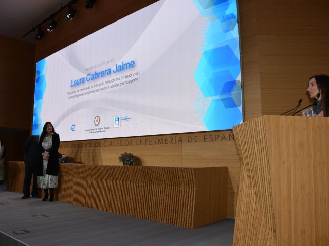 Laura Cabrera, ganadora del Ámbito Hospitalario